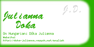 julianna doka business card